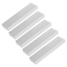 5 Pcs Aluminum Heat Sink, Silver Tone Aluminium Radiator Heatsink Cooling Fins C