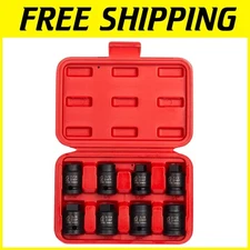 Sunex 1/2" Drive Socket Set, 8-Piece, SAE 7/16''-5/8''