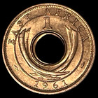 1961 East Africa Red Uncirculated 1 Cent Bronze RD Cent Coin KM# 35 Lot D2-311 — photo 6