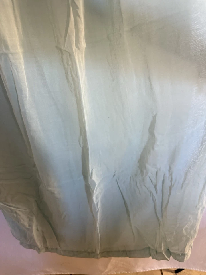 Antique Edwardian Handmade Slip Dress c.1905-1925 Cotton Voile Lace Chemise EUC - Image 4 of 4