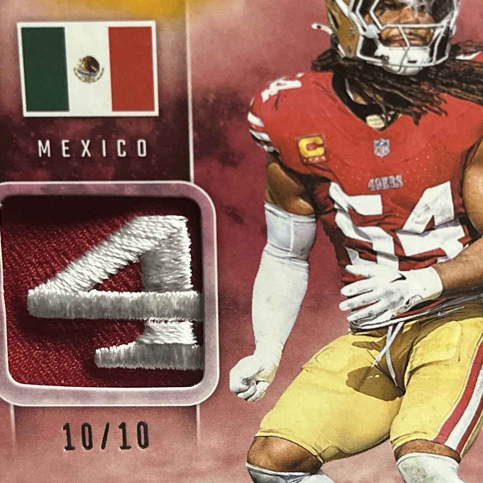 2025 Origins Fred Warner Gold 10/10 International San Francisco 49Ers #IO-FWR￼ - Image 2 of 4