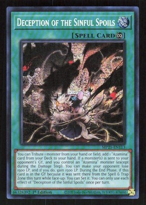 Yu-Gi-Oh Deception of the Sinful Spoils MP25-EN113 1st Secret Mega-Pack (NM)