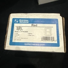 System Sensor SRL Wall strobe Fire Alarm - Red NEW IN BOX