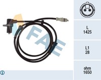 ABS Sensor Raddrehzahl FAE 78067 FüR Peugeot Fiat CitroËN Ducato Jumper Boxer 1