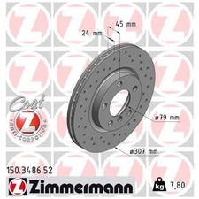 2x Bremsscheibe vorne für Mini R60 R61 | 26212715