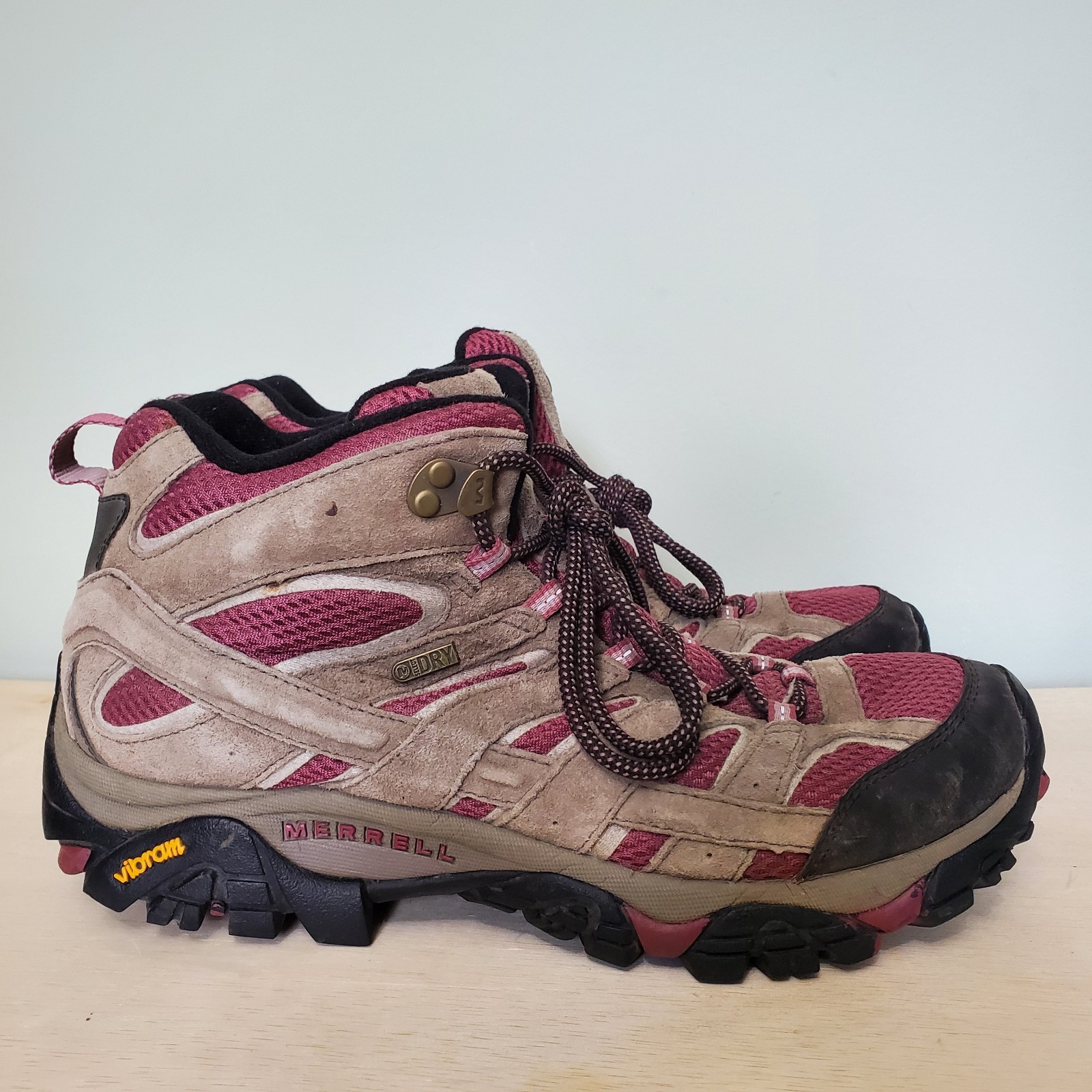 Merrell scarpe da trekking donna Moab 2 Mid impermeabili blush rosa taglia 11 Vibram