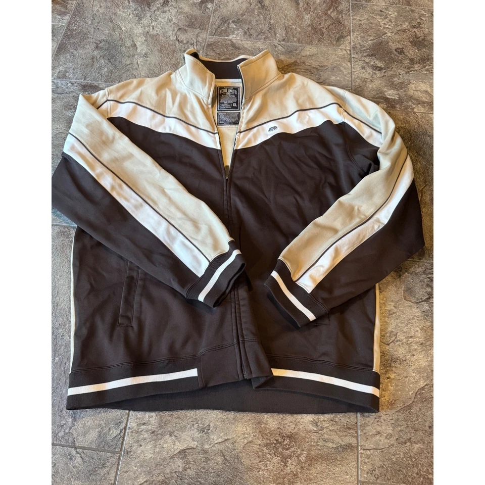 Chaqueta de Pista Ecko Unltd Para Hombres XL Cremallera Completa Y2K De Colección Rara Foto 2 de 4