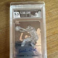 2012-13 Leaf Metal Autograph Earl Lloyd #BA-EL1 Insert HGA 9.5 Basketball