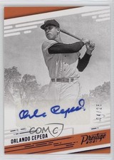 2021 Panini Chronicles Prestige Purple 4/25 Orlando Cepeda #PR-OC Auto HOF 0l2