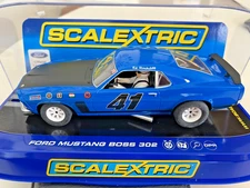 Scalextric C3613T Ford Mustang Boss 302 Trans Am '69 #41 DPR 1/32 Slot Car