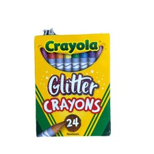 CRAYOLA     GLITTER Crayons 24 Pack Multicolor Nontoxic Art Supplies MPN 52-3715
