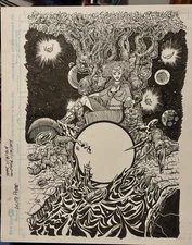 LILITH 2014 POSTER / TRADING CARD  - 7 x 10.25 inch Original Hand Drawn Artwork