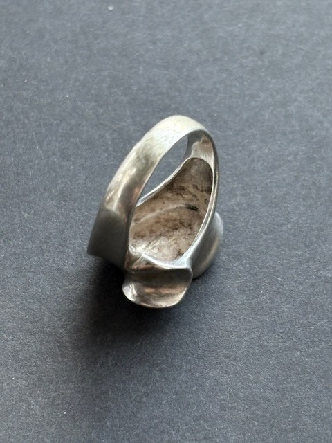 SOLID CAST 925 STERLING SILVER ABSTRACT WAVY DESI… - image 6