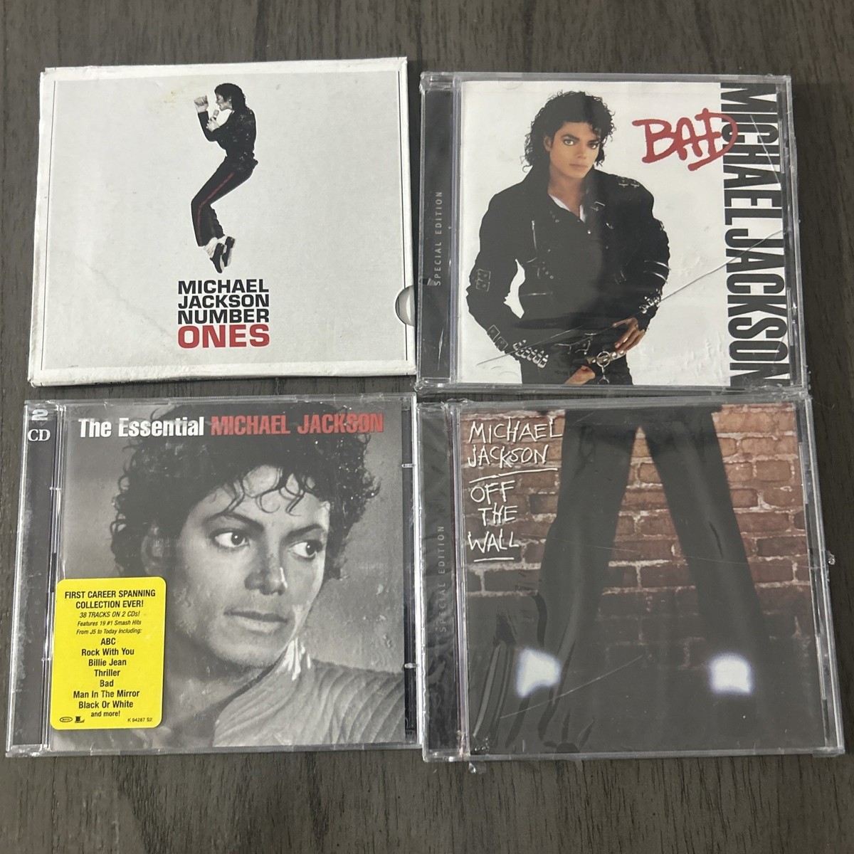 Michael Jackson CD Lot - Number Ones, Bad, Off The Wall, Essential