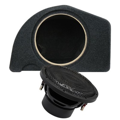 Subwoofer für Audi A6 C7 Limousine | ESX SXE-10D2 25cm Bass + Seitenteilgehäuse