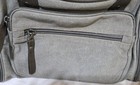 Canvas Duffle Bag Heavy-Duty With Zipper, Grey Travel/luggage Carry-on Bag — photo 6