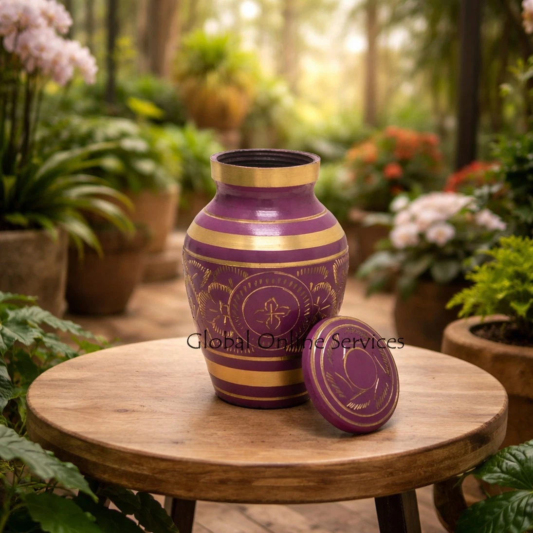 Gold Detailing Pink Keepsake Urn for Cremation Ashes for Uk
Opens in a new window or tab