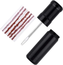 Tubeless Bike Tire Repair Kit for Road & MTB – Plugger Tool with 5 Bacon Strip