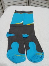 Pro Compression PC Performance Unisex Socks Size Small Medium Blue Grey White