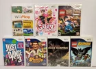 Lot of 7 Brand New Sealed Nintendo Wii Games - Just Dance 3, LEGO, Grease, Play