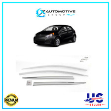 For Kia Rio Hatchback 2012-2017 Chrome Window Vent Visor Rain Deflectors