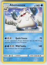 Abomasnow Rare SM - Unified Minds 42/236 NM Shin Nagasawa