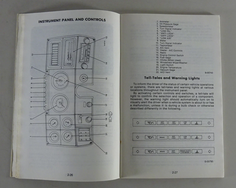Manuale Del Proprietario / Manuale GMC Camion Medi Stand 1982 - Immagine 2 di 2