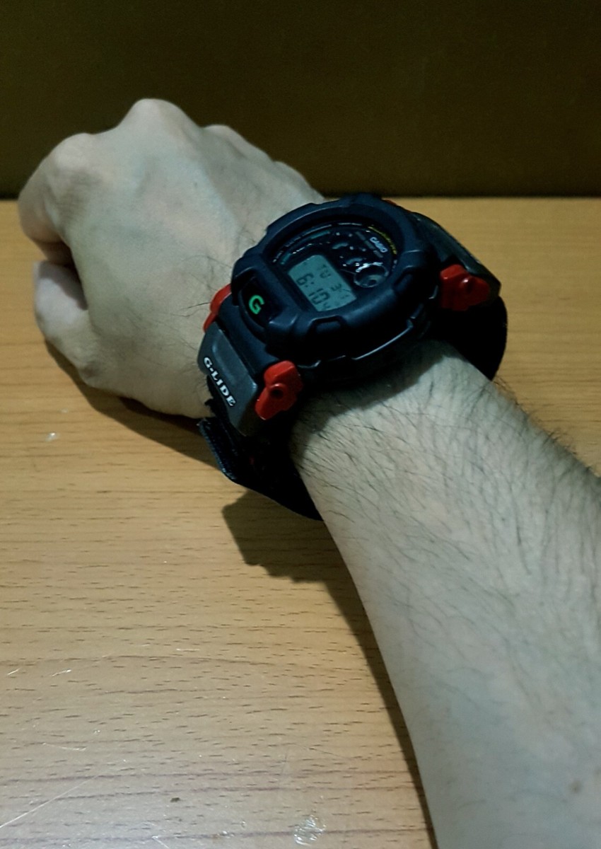 Vintage G-Shock DW-002 Rastafarian Matte Black Reggae Bob-Marley 