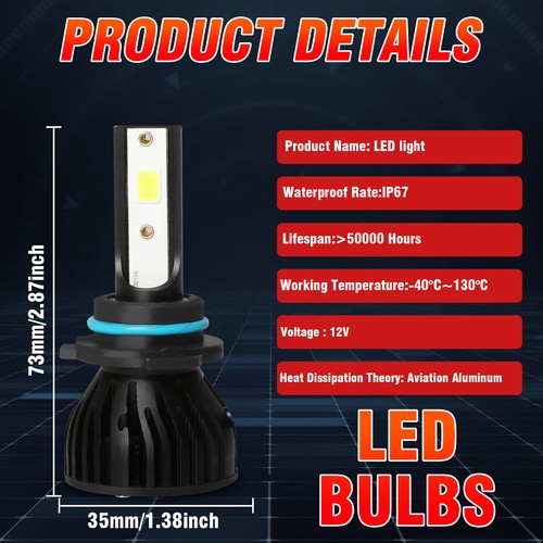 For Toyota Camry 2007-2014 Combo LED Headlight High LOW Beam + Fog Light Bulbs - Picture 68 of 69