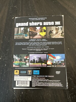 Grand Theft Auto III GTA 3 Sony PS2 PAL - Complet Avec Manuel