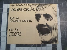 vtg punk hardcore flyer - Outer Circle at Ichabod's RAN2