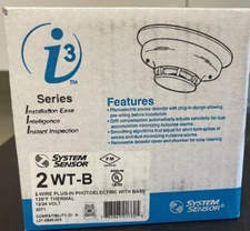 Brand New System Sensor 2WT-B Photoelectric i3 Series Smoke Detector, 2-Wire,
