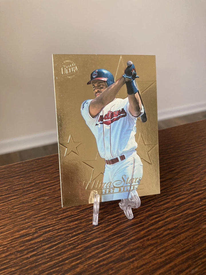 1996 Fleer Ultra Stars Gold Medallion Albert Belle SP RARE ex Small Scratch - Image 2 of 4