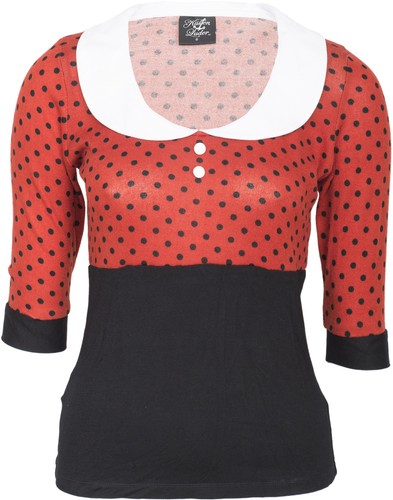 Küstenluder MINAH Polka Dot PUNKTE Spaghetti TOP Oberteil Schwarz-Weiß main image 0