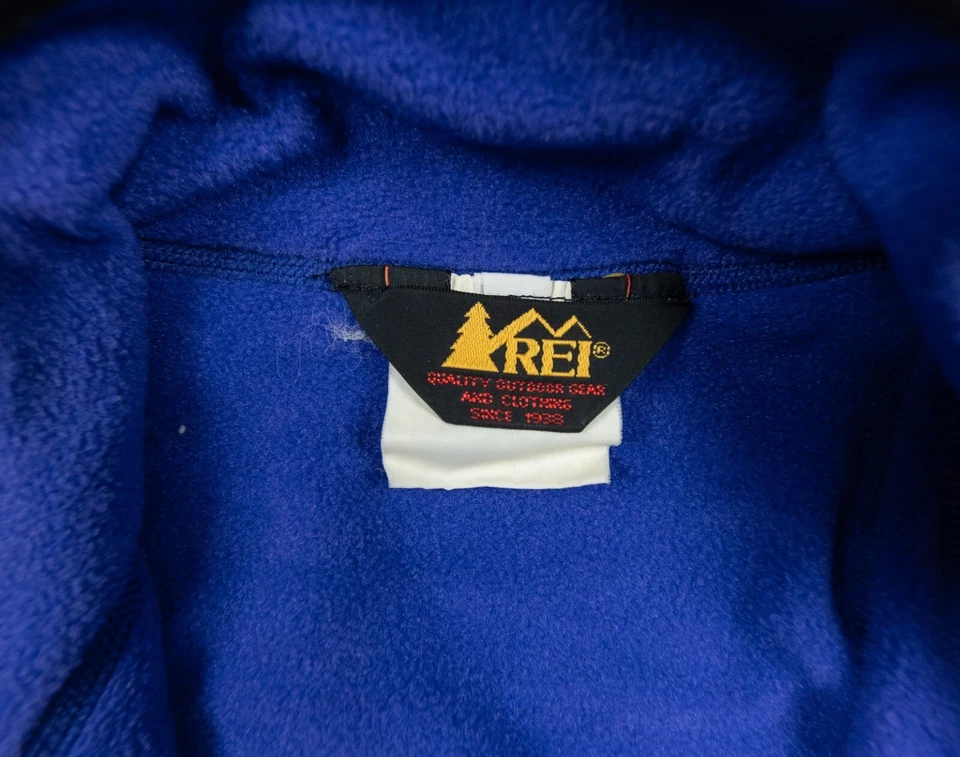 Vintage REI Sweater Mens Large Blue 1/2 Zip Pullover Fleece Adult Outdoors - Image 4 of 4
