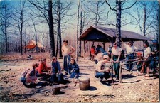 Blue Bay Girl Scout Camp East Hampton Long Island NY Vintage Postcard W25