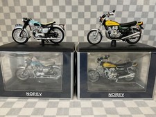 1/18 NOREV 182040 TRIUMPH BONNEVILLE AND NOREV 182030 KAWASKI Z900 1973 