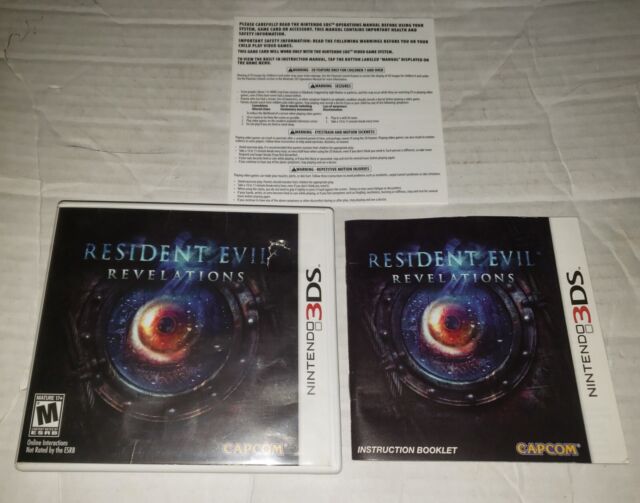 RESIDENT EVIL REVELATIONS Nintendo 3DS Authentic Case & Manual NO GAME * READ