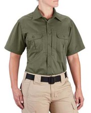Propper Women's Kinetic Short Sleeve Shirt, Tactical Shirts, Stain-Resistant