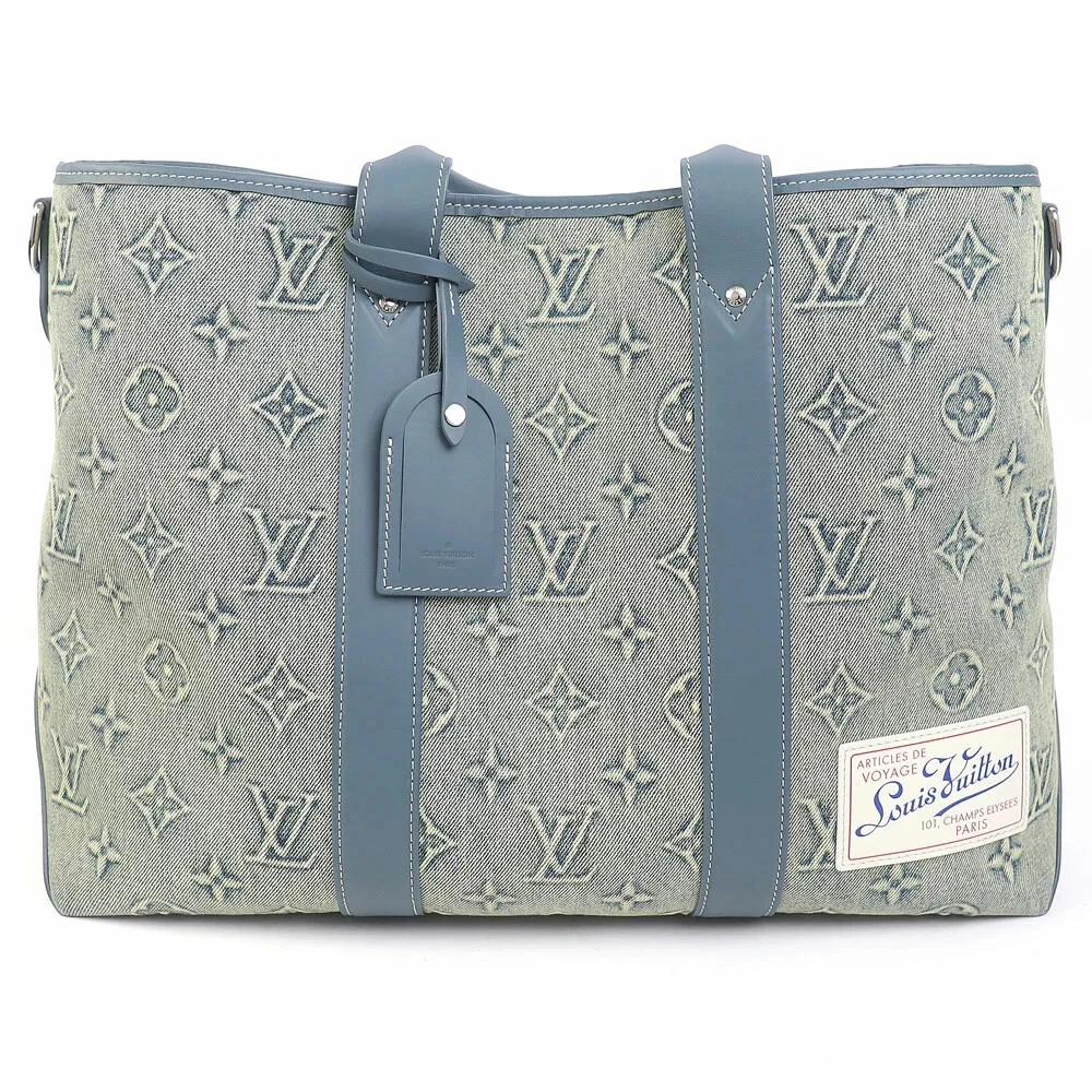 LOUIS VUITTON（LV） Borsa Louis Vuitton M22537 Weekend quasi nuova tela denim lavata monogramma autentica