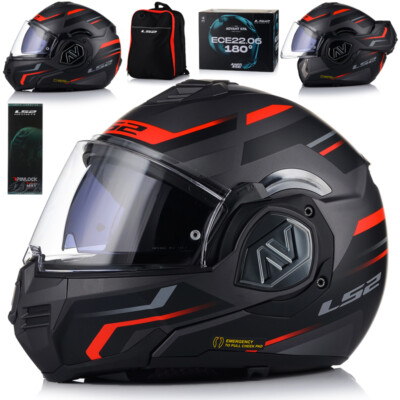 Motorradhelm Klapphelm | LS2 FF906 Advant Kuka | Helm Flip Up XS-3XL ECE 22.06