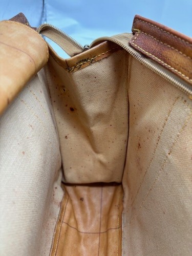 Alviero Martini 1a Classe Brown Leather PVC Shoulder Bag - Picture 7 of 9