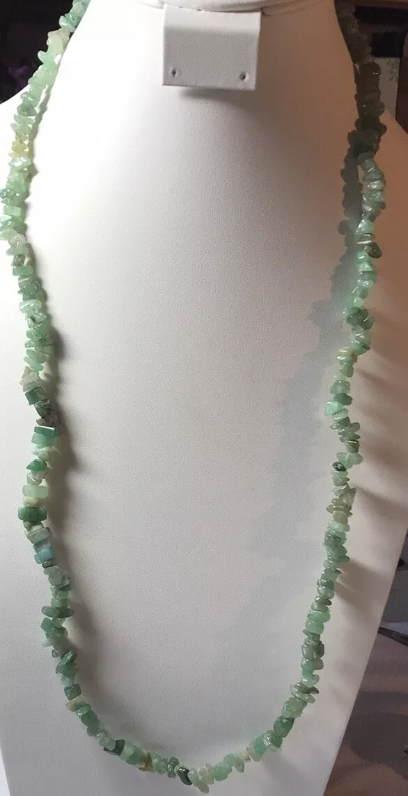 Jade chip cheap necklace