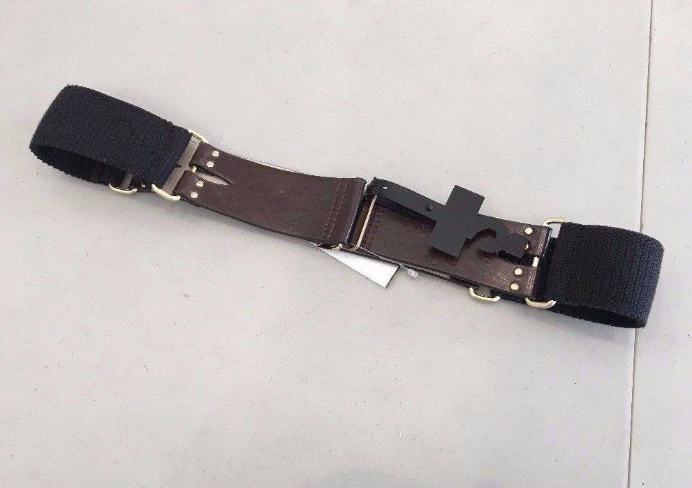 NEW! NANETTE LEPORE NL5815 Brown LEATHER Stretch Waist Belt  display picture 3