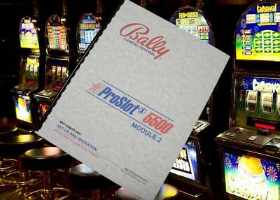 Bally Pro Slot 5500  SLOT MACHINE Set Up And Operation Manual