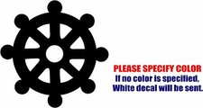 DHARMA WHEEL Graphic Die Cut decal sticker Car Truck Boat Window Bumper Wall 9"