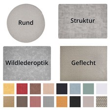Platzsets Platzmatte Platzdecken rund & eckig Tischset Baumwolle hitzebeständig