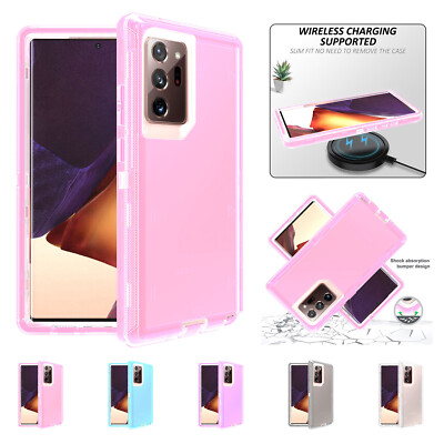for Samsung S25 Ultra Plus S24 S23 S22 S21 Clear Shockproof Defender Hybrid Case