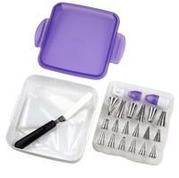 Wilton Dessert Decorating Kit Deluxe 46 Piece W/ Caddy Case Various Tips & Bags on sale Wilton Dessert Decorating Kit Deluxe 46 Piece W/ Caddy Case Various Tips & Bags on sale