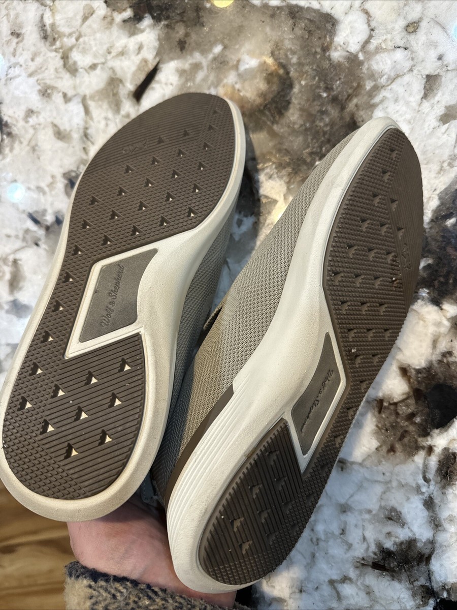 Unisex Wolf & Shepherd Off Gray Swiftknit Derby Slip On  display picture 1